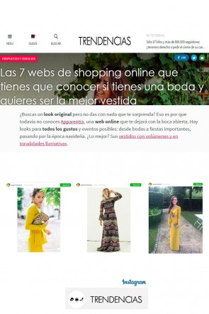 trendencias destaca la web apparentia de las mejores para shopping online para invitadas