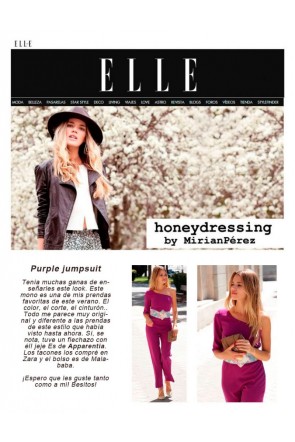 En la revista Elle con Honeydressing