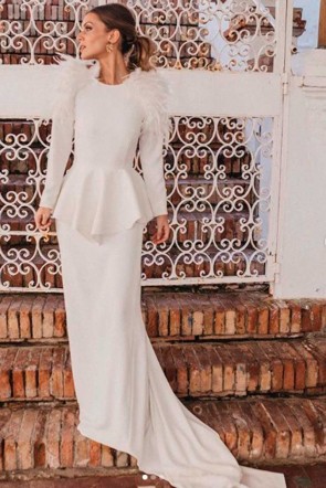 la blogger bridalada con vestido de novia de bridal apparentia collection