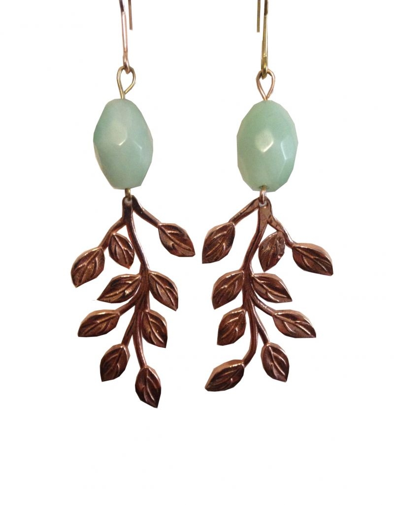 pendientes-hojas-oro-piedras-nucca