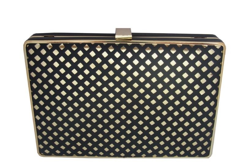 Bolso de fiesta clutch negro y dorado online