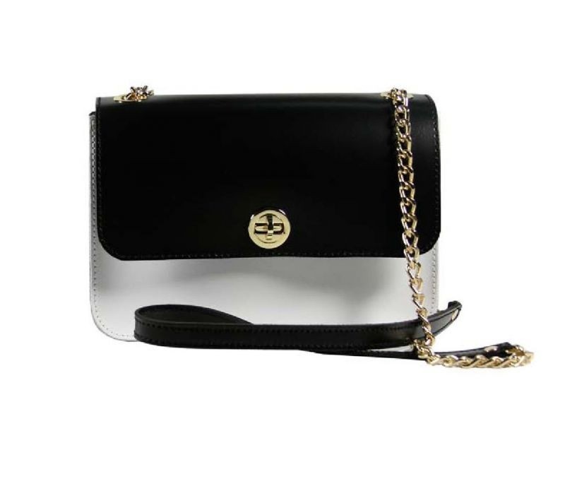 Bolso Bandolera blanco y negro