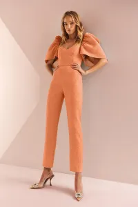 Mono brocado aguamarina escote corazón Zoe
