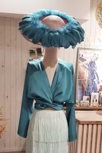 blusa blanca multiposicion saten