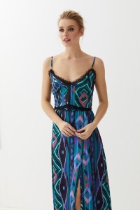 Conjunto falda larga y top étnico Tona