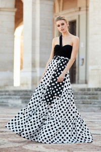 Falda Larga de Lunares con Lazada Maia