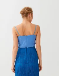 top lencero tirantes azul evan