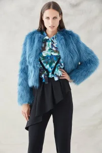 abrigo pelo azul piedra