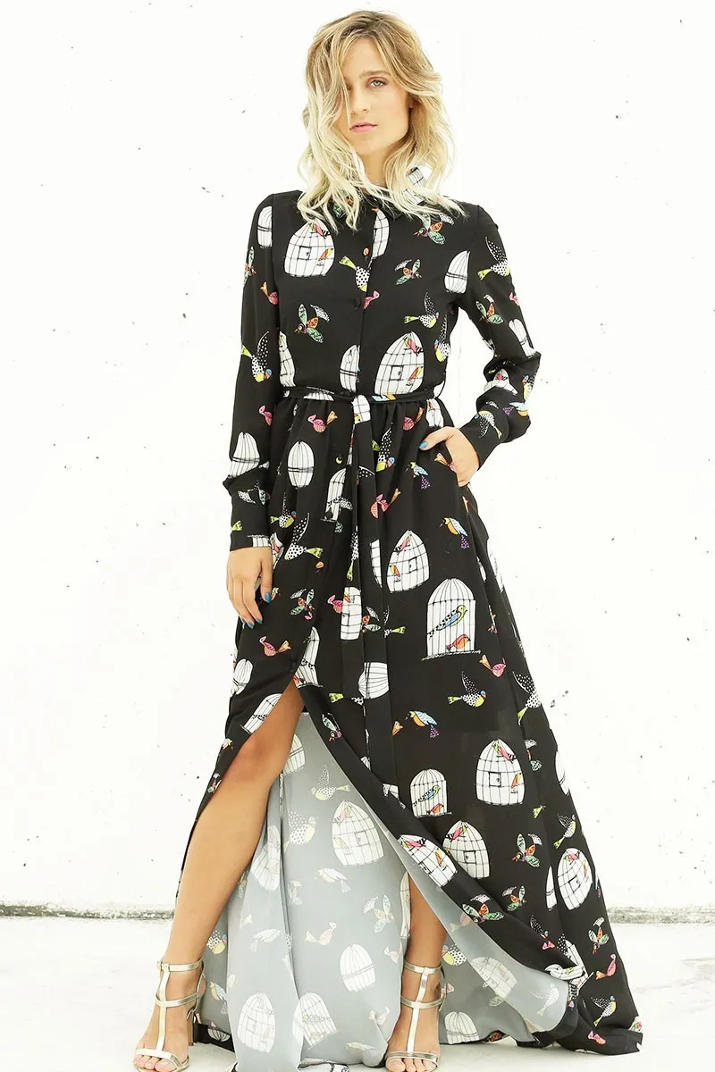 Vestido Camisero Estampado