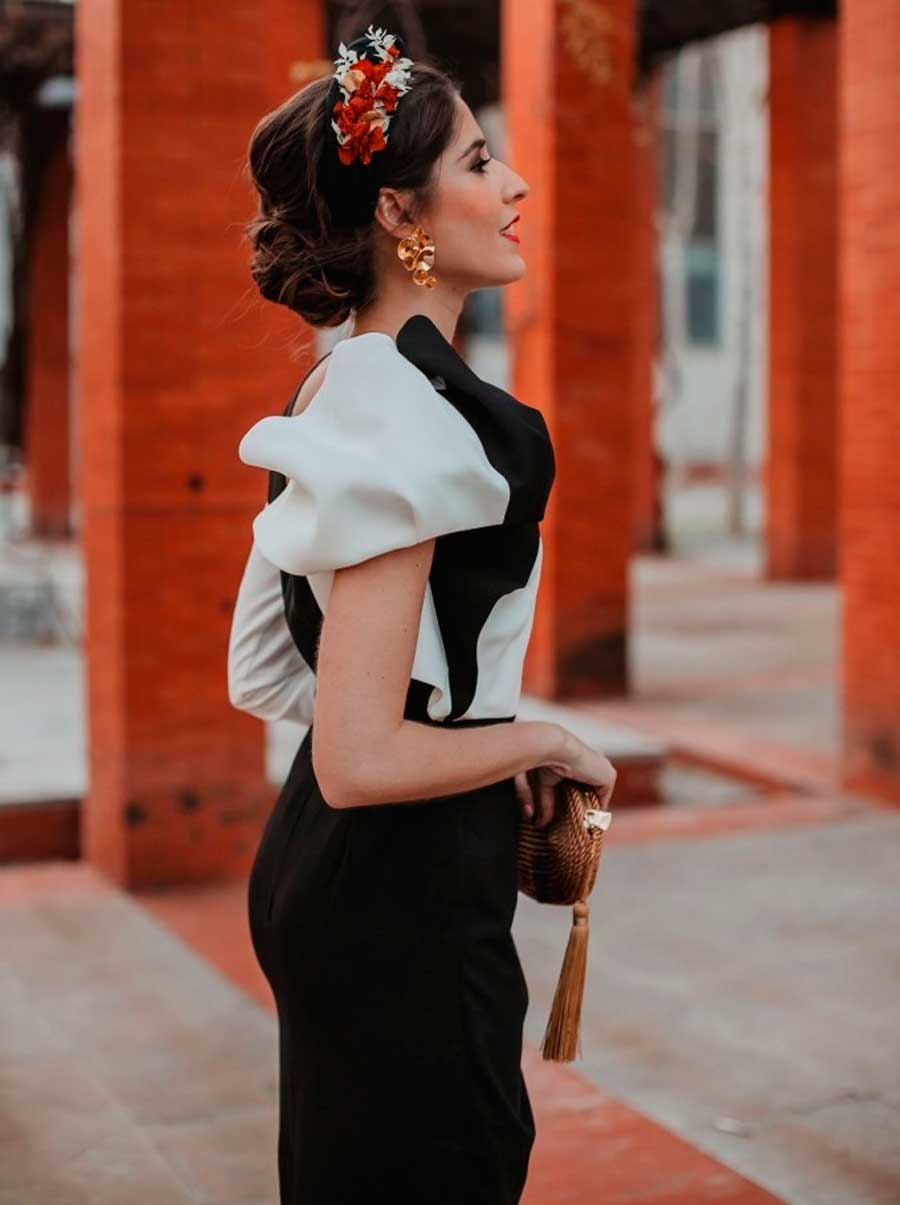 invitadas boda invierno con conjunto de top y falda comprar online