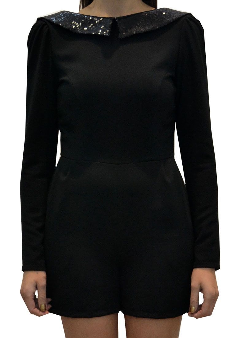 Mono Negro Lentejuelas