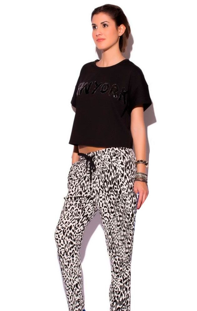 Pantalon animal print