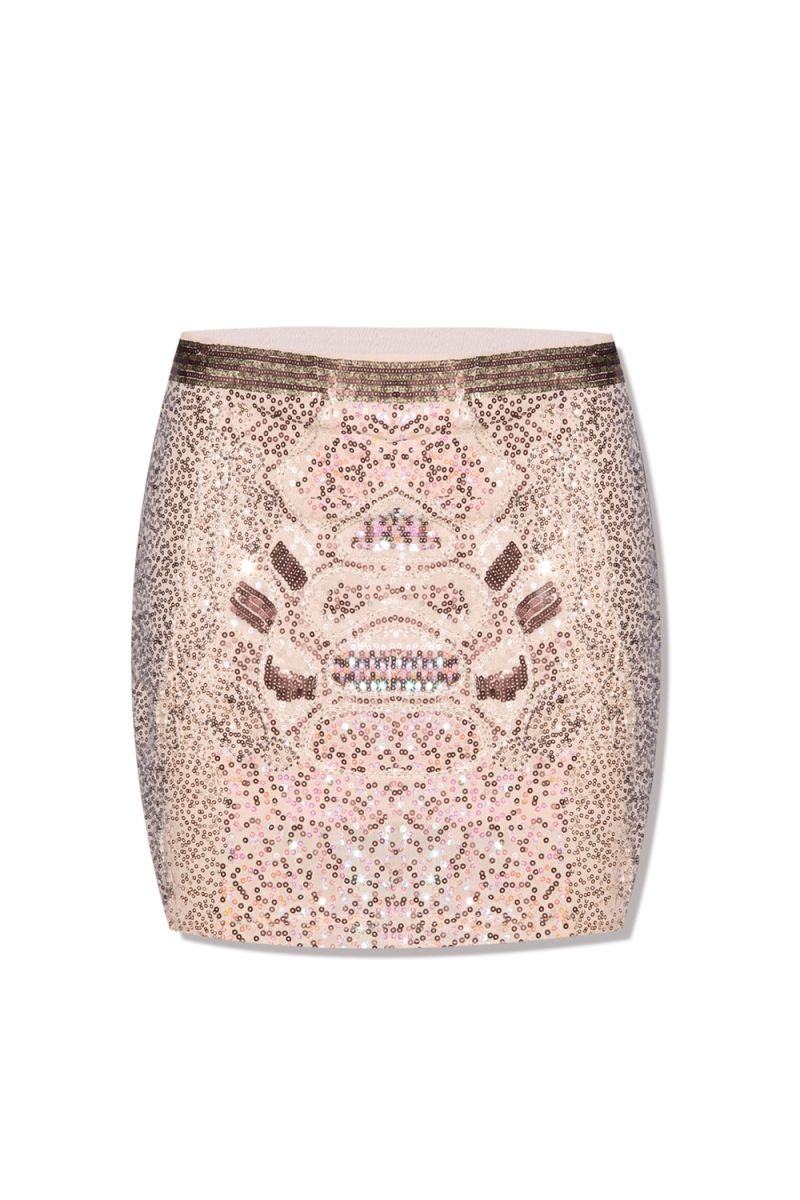 Falda Lentejuelas Beige