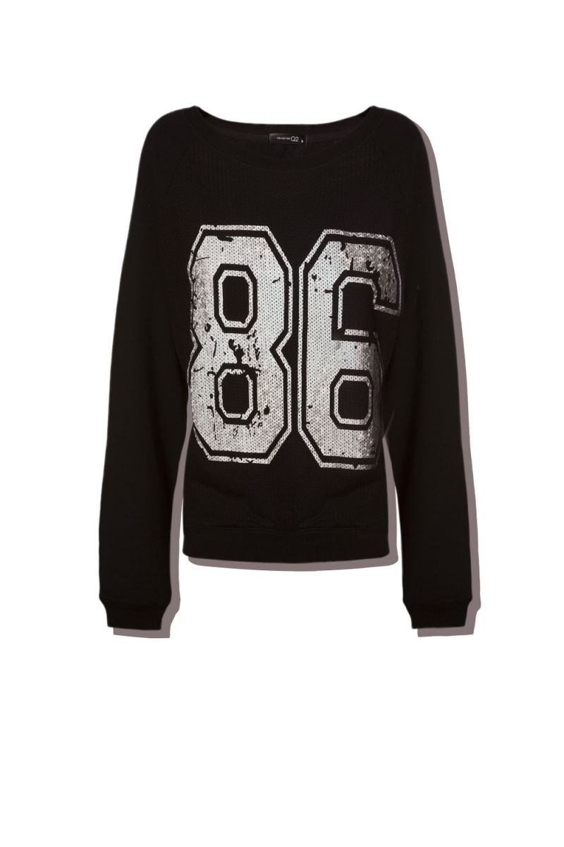 Jersey Universitario Negra Plata