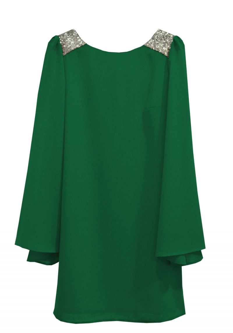 vestido nochevieja corto verde de Arimoka online
