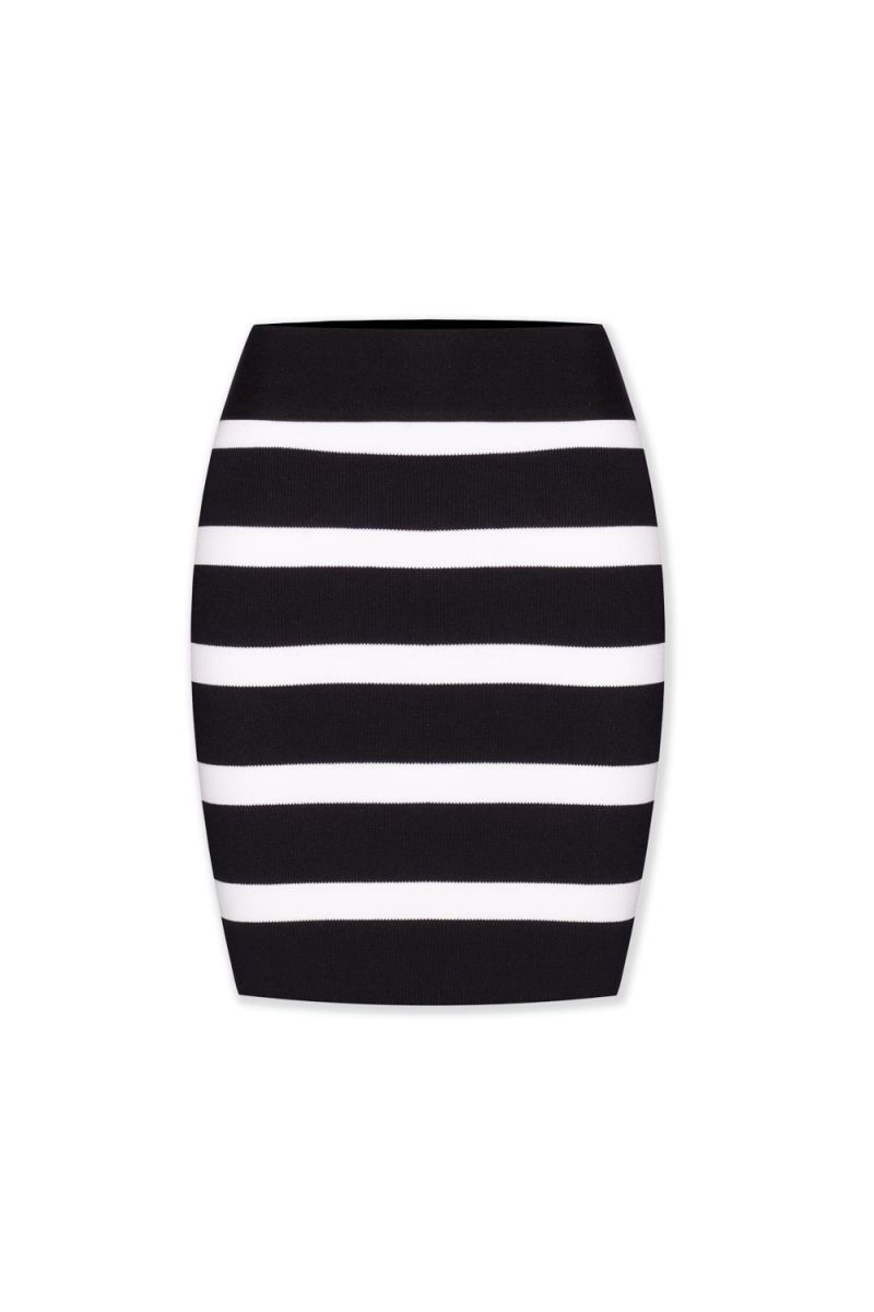 minifalda rayas blanco y negro q2