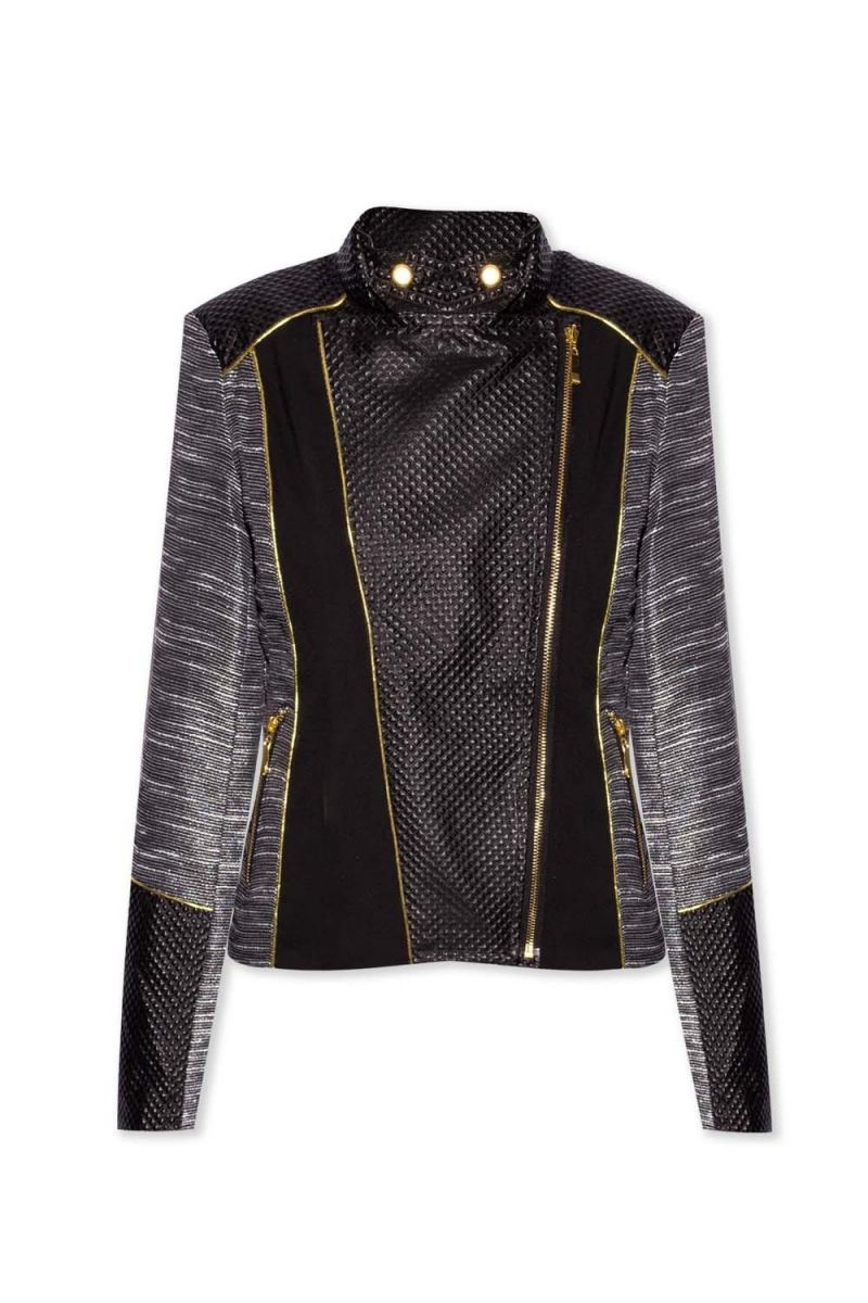 chaqueta acolchada de piel verano