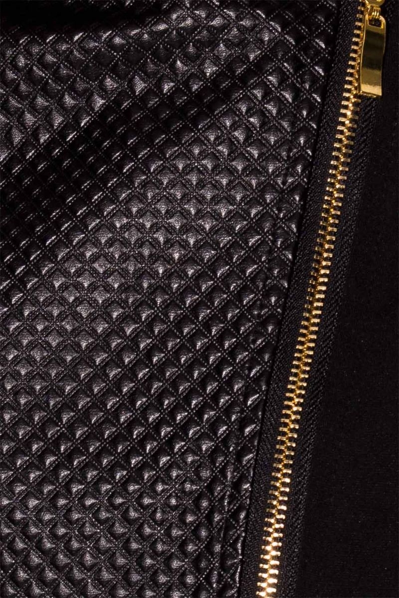 chaqueta capa negra blancaspina