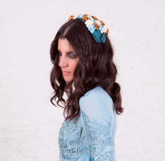 diadema tocado flores secas boda dia d ebouret