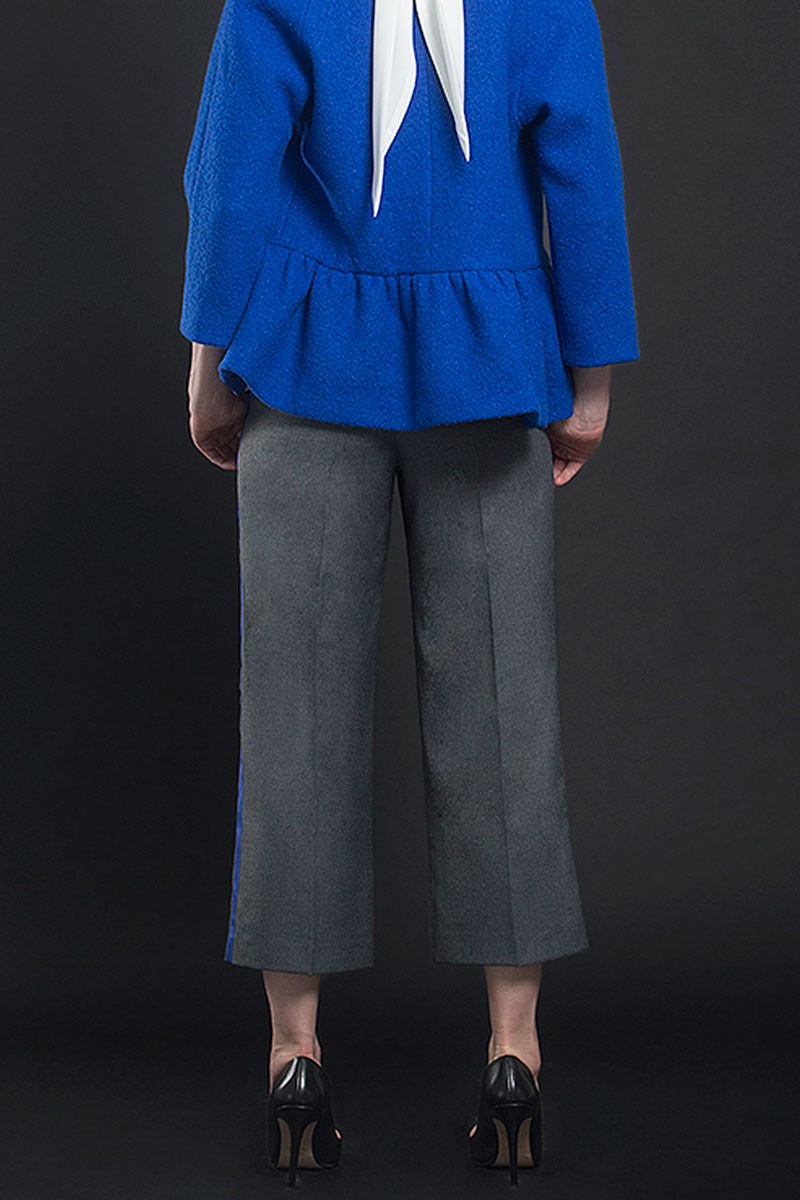 pantalon pernera ancha culotte gris antrancita fiesta evento boda ocasion shopping comprar online