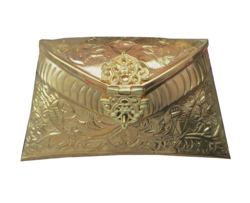 bolso de laton labrado