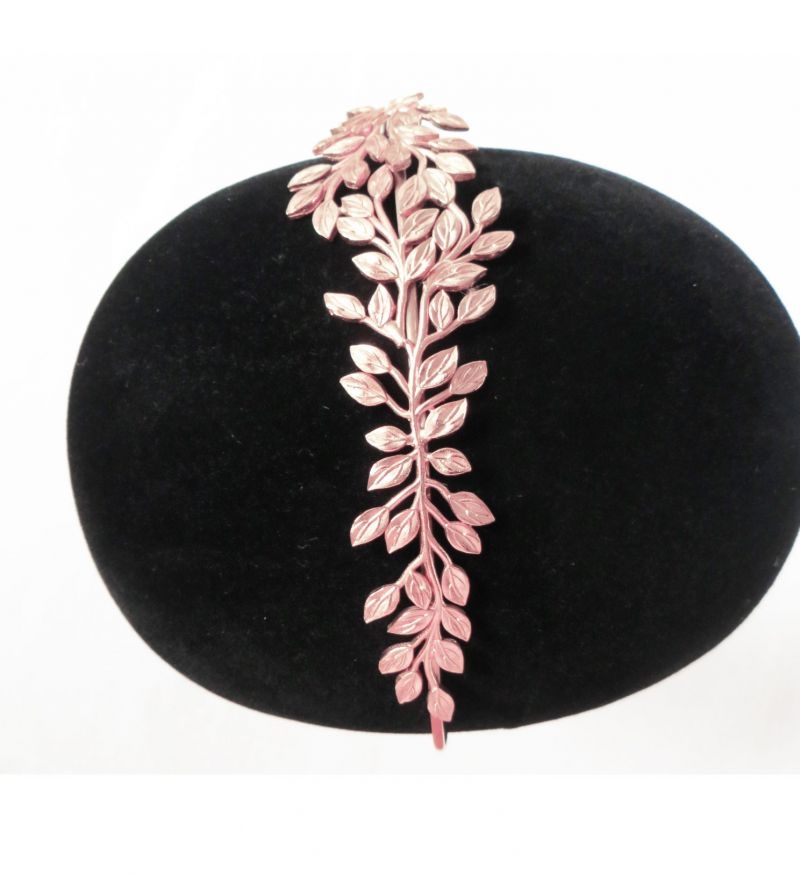 diadema corona d hojas de fresno de nucca online boda comunion bautizo