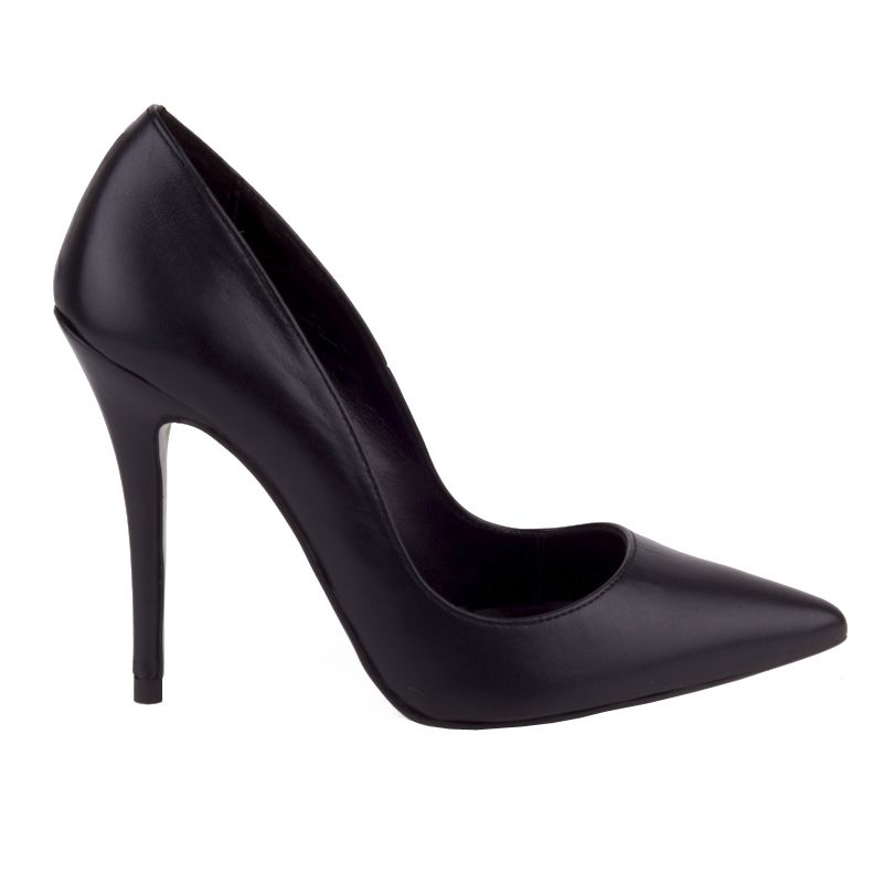 Stilettos negros en piel mas34
