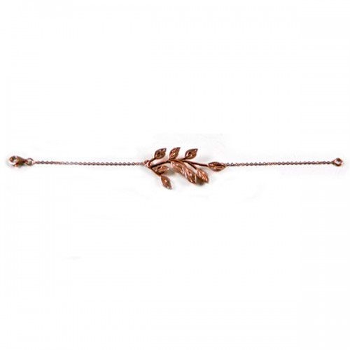 pulsera hoja de fresno oro rosa nucca joyas online