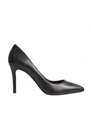 zapatos salon  piel en color negro con tacon 7,9 centimetros de mas34 para invitadas fiesta boda nochevieja online