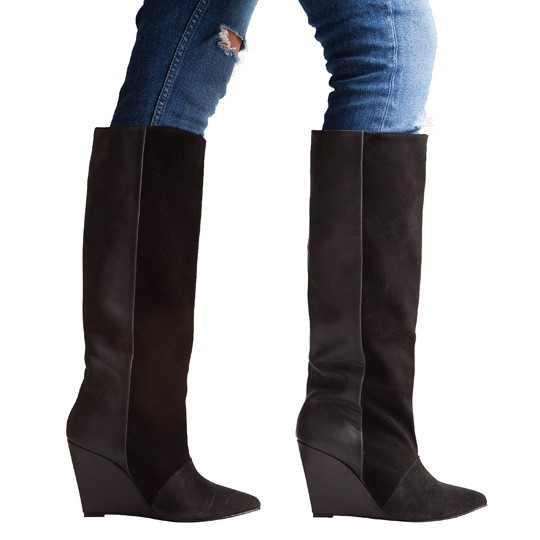 botas negras piel ante negro fiesta evento mas34 apparentia