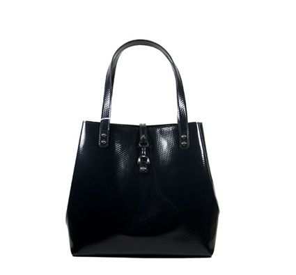 Bolso saco negro pequeño piel de Stella Rittwagen 
