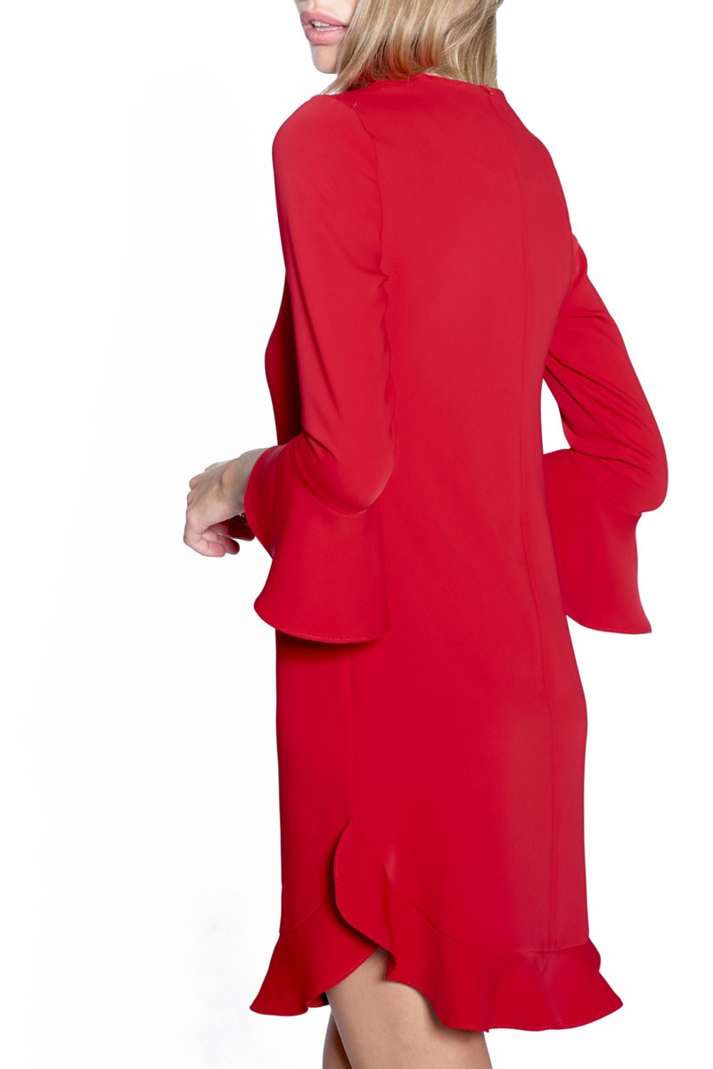 vestido rojo fiesta invitada boda apparentia comprar online