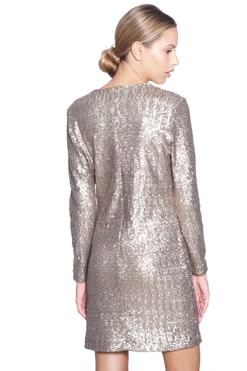 vestido lentejuelas corto evento ocasion cena apparentia comprar online