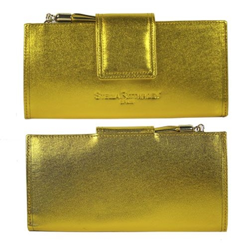 Cartera monedero amarillo metalizado Stella Rittwagen