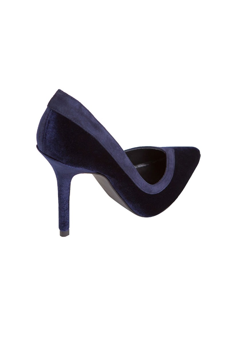stilettos azul terciopelo fiesta invitada boda mas34 apparentia boda nochevieja shopping