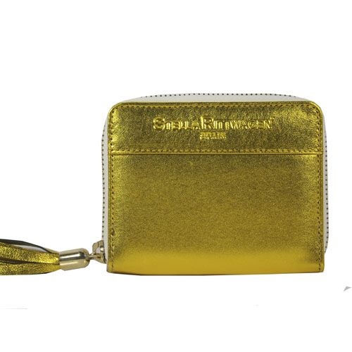 monedero amarillo lima metalizado Stella Rittwagen