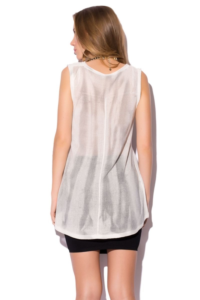 top blanco con estrellas q2