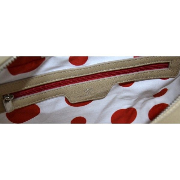 Bolso feria beige de piel grabada carmen berdonces