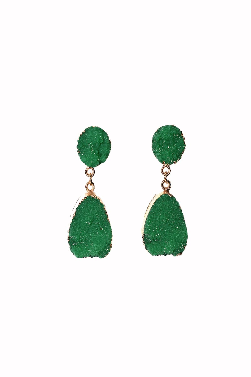 pendientes verdes piedras apparentia complemento ideal invitadas bodas eventos
