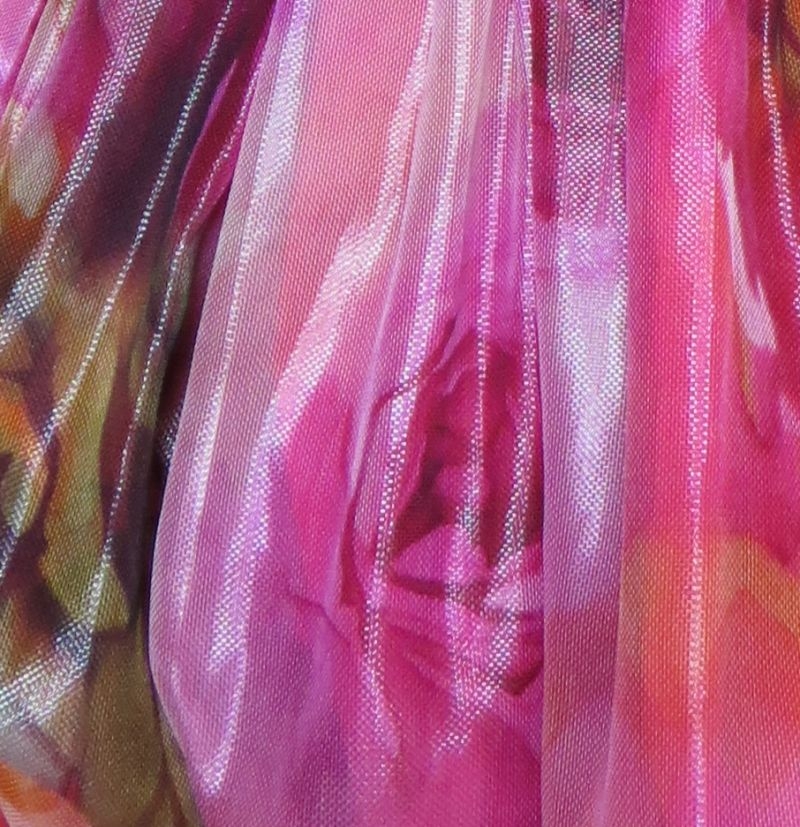 vestido vuelo globo rosa