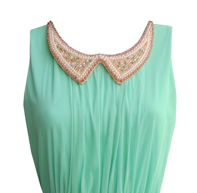 vestido corto de tul aguamarina online