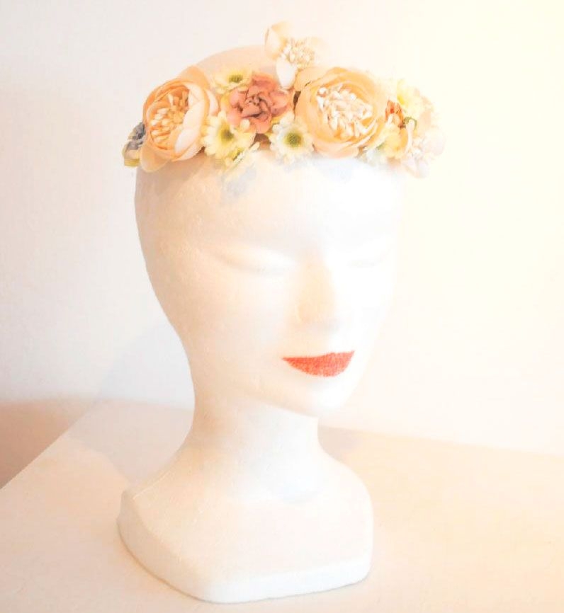 tiara de flores secas para bodas d ebouret online