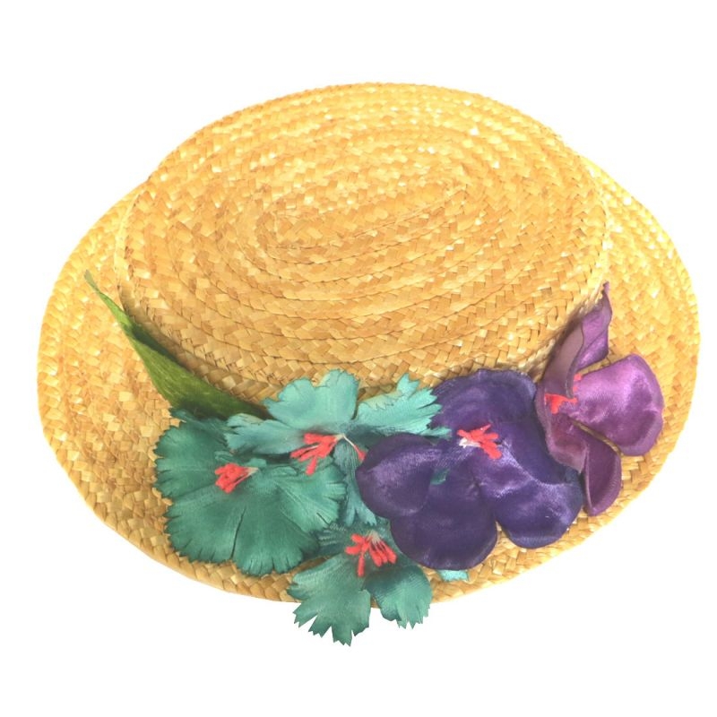 canotier de flores invitadas boda