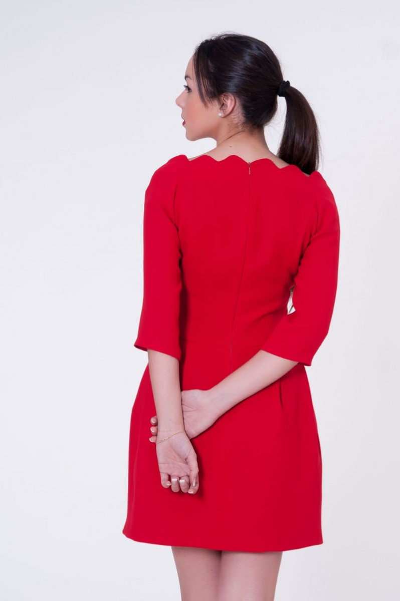 red flight dress by blancaspina