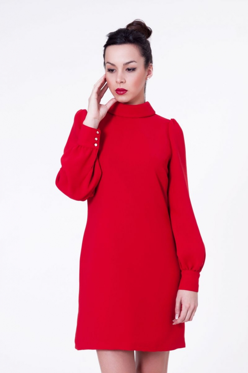 vestido fiesta rojo blancaspina