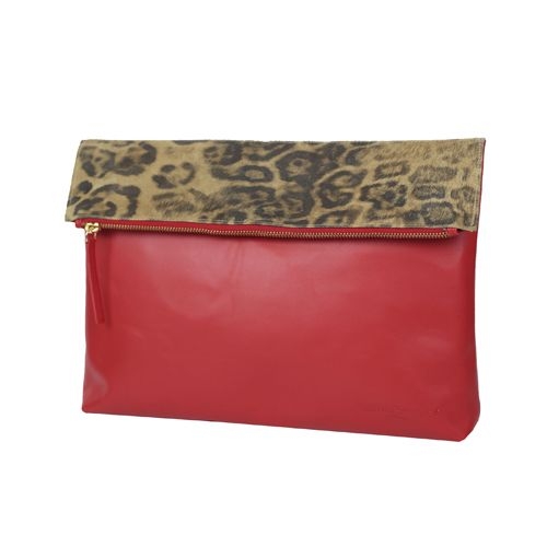 Cartera de mano clutch piel SAN de Stella Rittwagen rojo