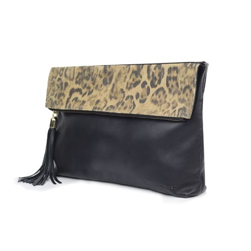 Cartera de mano clutch piel SAN de Stella Rittwagen negro