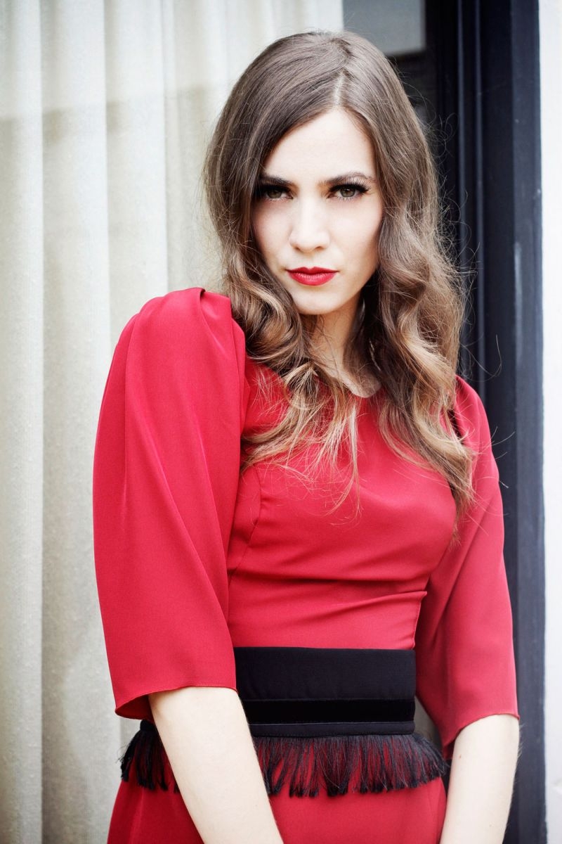 vestido largo rojo para nochevieja boda fiesta on line