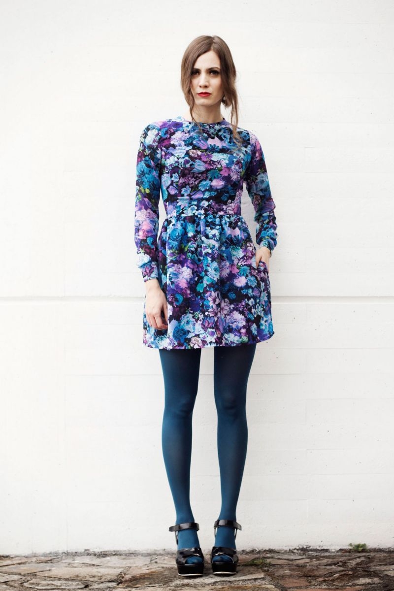 vestido corto fiesta de flores de arimoka online