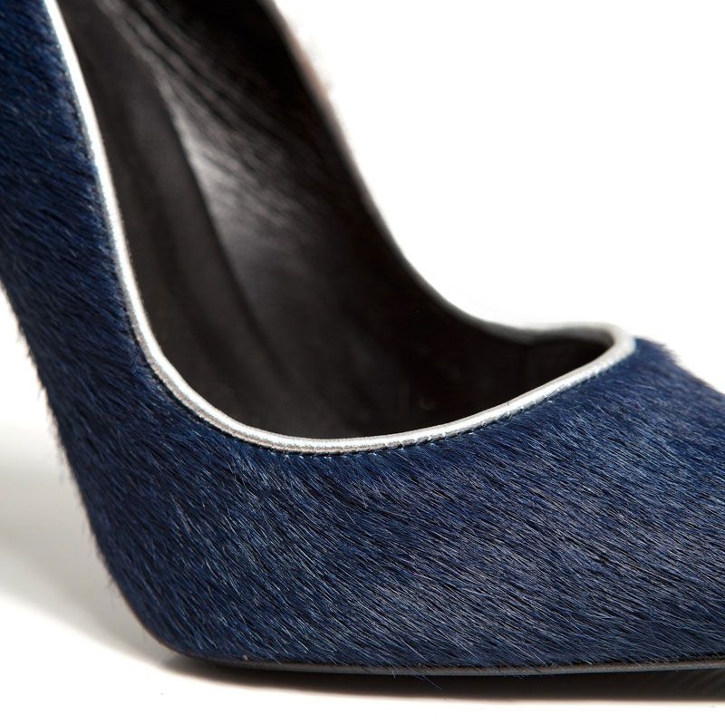 mas34 zapato de piel de potro azul